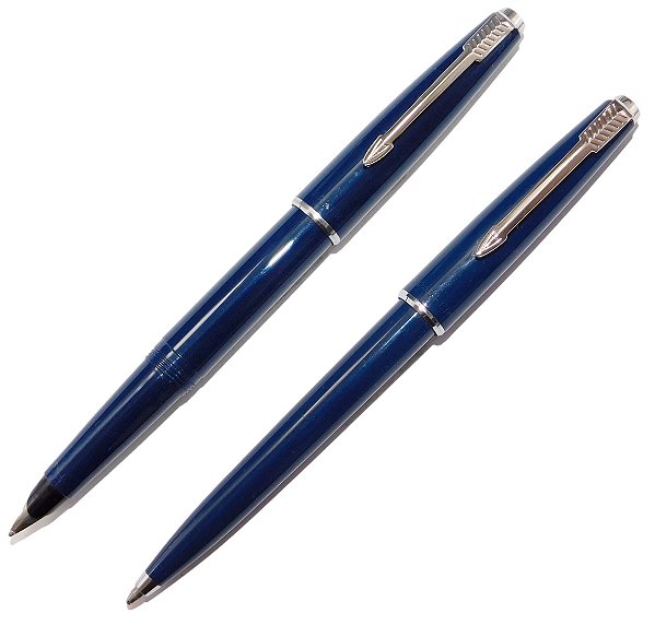 Conjunto Parker (Caneta Tinteiro + Esfero) Slimfold MKII - New Old Stock