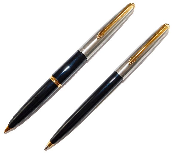 Conjunto Parker (Caneta Tinteiro + Esferográfica) 45 UK - New Old Stock