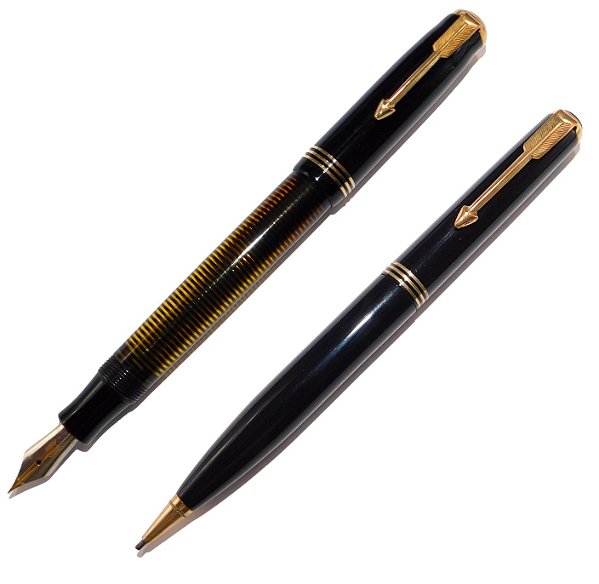 Conjunto Parker (Caneta Tinteiro + Lap. 0.9mm) Vacumatic Standard - New Old Stock