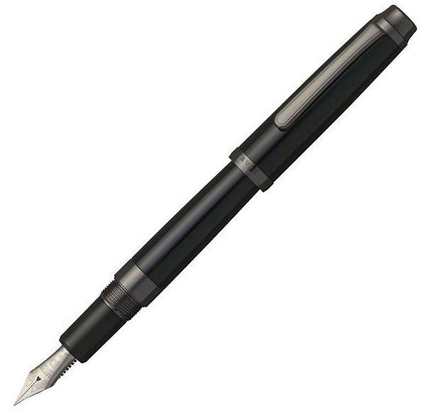 Caneta Tinteiro Platinum Century 3776 Travia Onyx Black 14k - Ed. Limitada