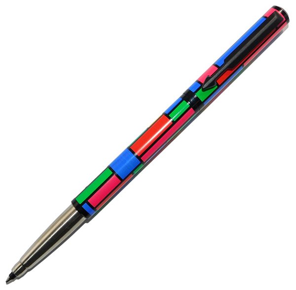 Caneta Rollerball Parker Vector USA Geometric - New Old Stock