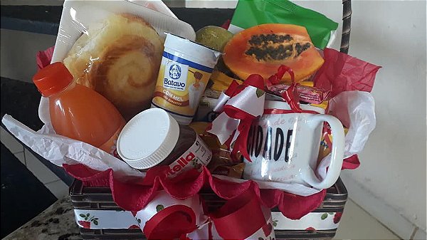 CESTA CAFÉ DA MANHA OU CHÁ DA TARDE FINISSIMA