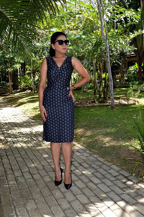 Vestido Alfaiataria Luzy Preto com Transpasse