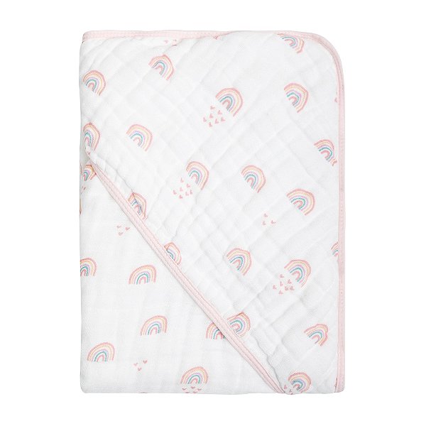Toalha De Banho Papi Soft Com Capuz Estampada 80Cm X 80Cm Contem 01 Un