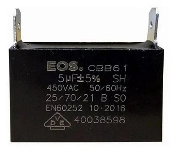 Capacitor caixa  EOS 5 MFD 450V D10226