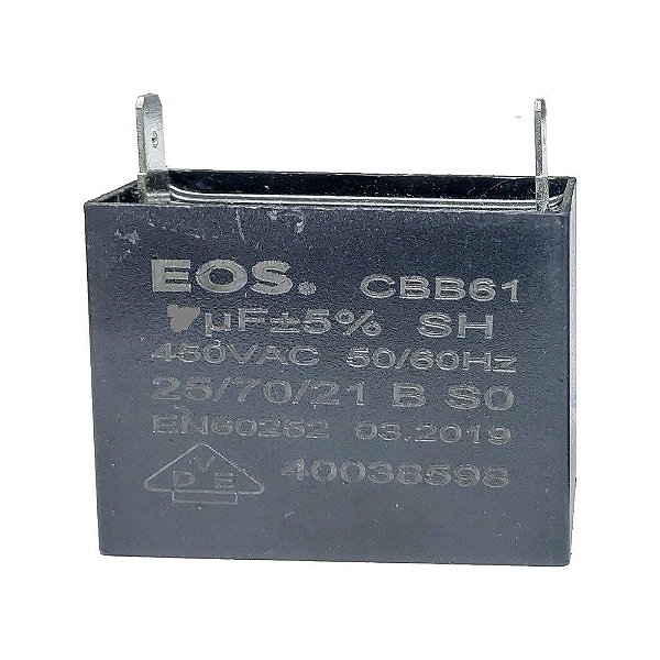Capacitor caixa  2.5 MFD 450V
