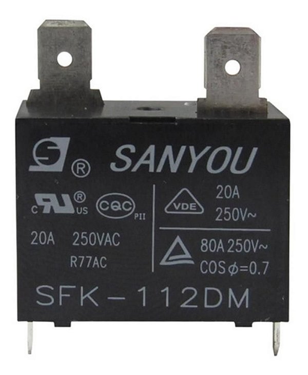 Rele sanyou SFK-112DM da placa eletronica principal 12v 20a