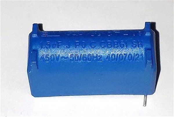 Capacitor da placa evaporadora CBB61 1,5 UF 450V SOLDA