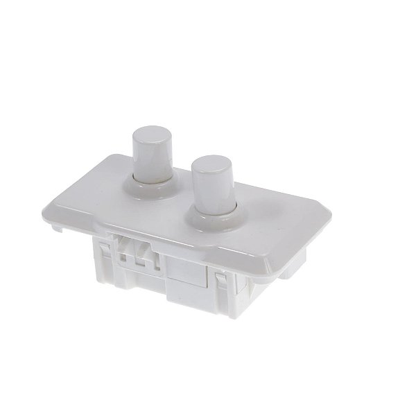Interruptor Duplo da Porta do Refrigerador Brastemp e Consul branco - W10471975