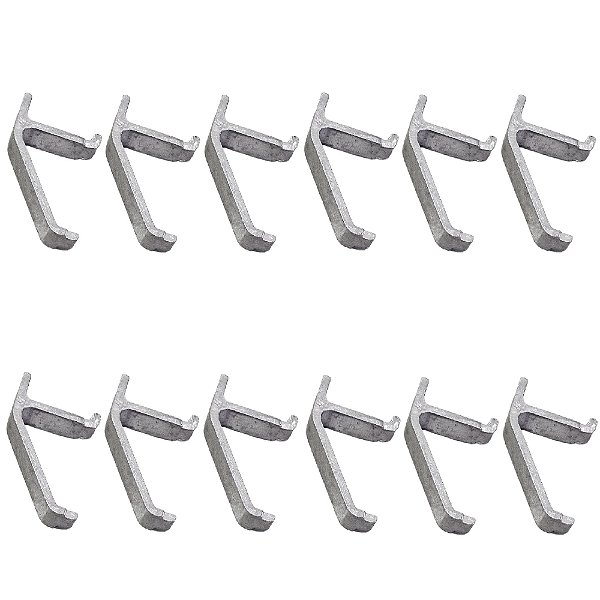Kit 12 pç Suporte da Prateleira Expositor Vertical METALFRIO - HUSSMANN - GELOPAR - FRICON E OUTROS 005735-01  005735.01