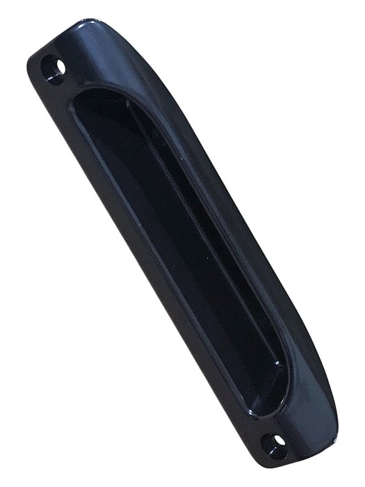 Puxador Embutido Porta Vidro expositor GELOPAR Preto 190x40mm 008129.01