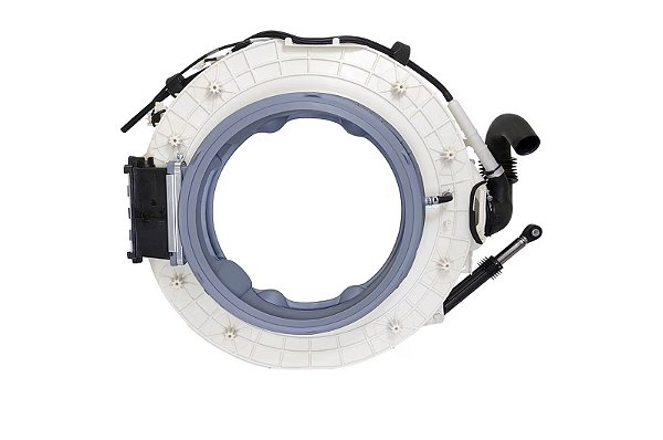 Conjunto Tanque cobertura Frontal do cesto de lavagem Lava e Seca LG CV7011WS4, CV5011TS4, CV3011BC4 - ACQ90597909