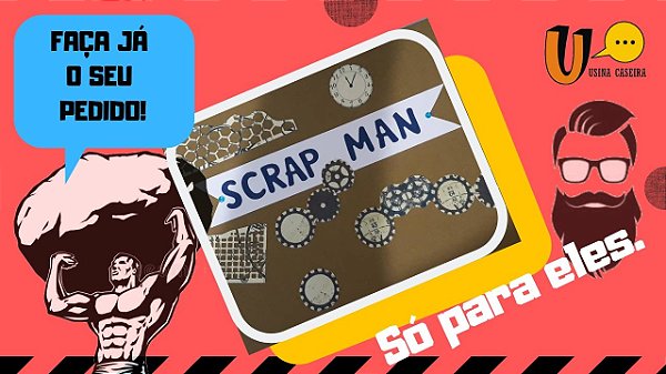 Scrap Man (Álbum de fotos e memórias para homens)