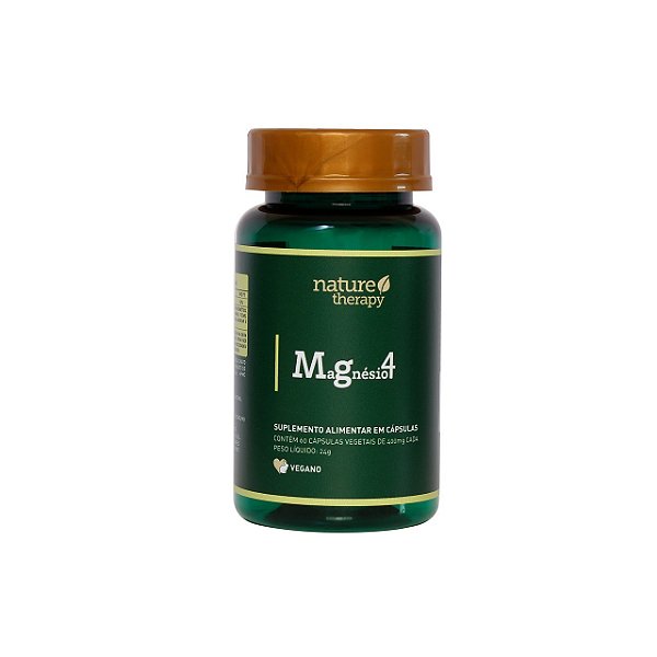 MaGnésio4 - 60 cápsulas veganas (SAÚDE INTESTINAL, MUSCULAR, CEREBRAL E DORES EM GERAL)