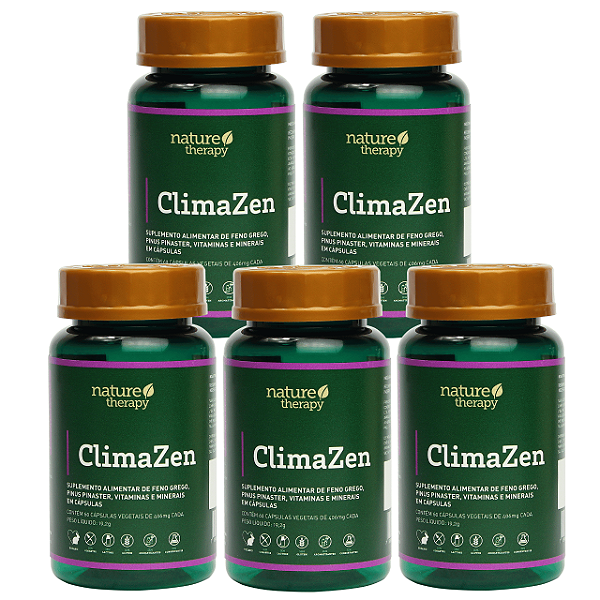 5x ClimaZen - Suplemento natural -60 cápsulas/frasco - Vegano
