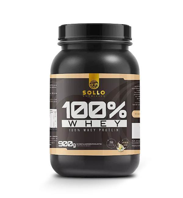 Whey protein 100% puro - 26g proteína por porção - 900g