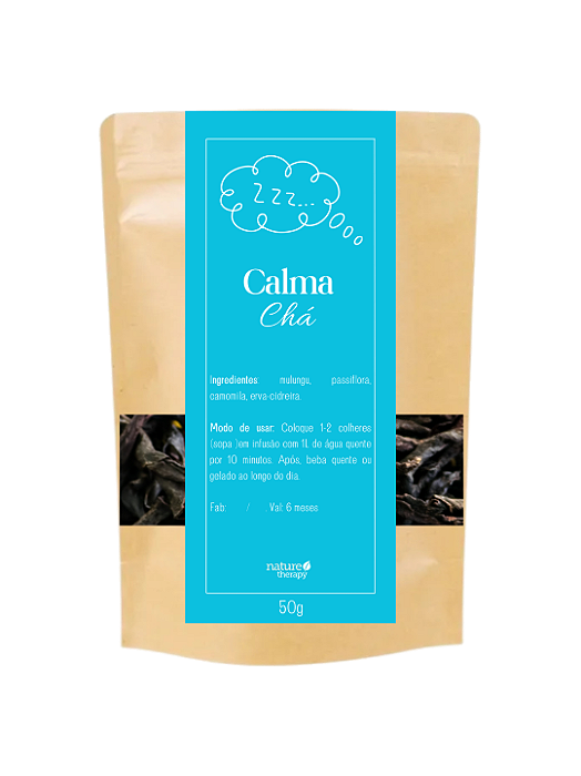 Chá Calmante "Calma" - 50g (paz, tranquilidade, compulsão alimentar, insônia)