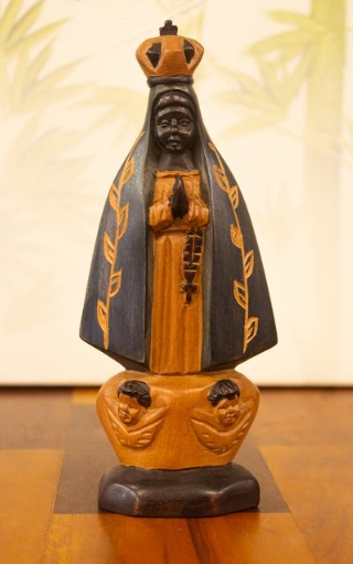 Nossa Senhora Aparecida em Madeira 20 cm | Mestre Dunga │ Alagoas