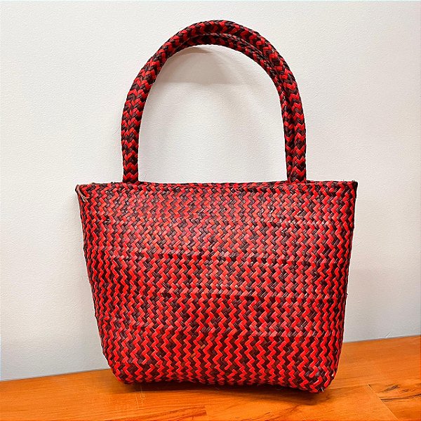 Bolsa de Palha vermelha | 27 X 38 cm | Bahia