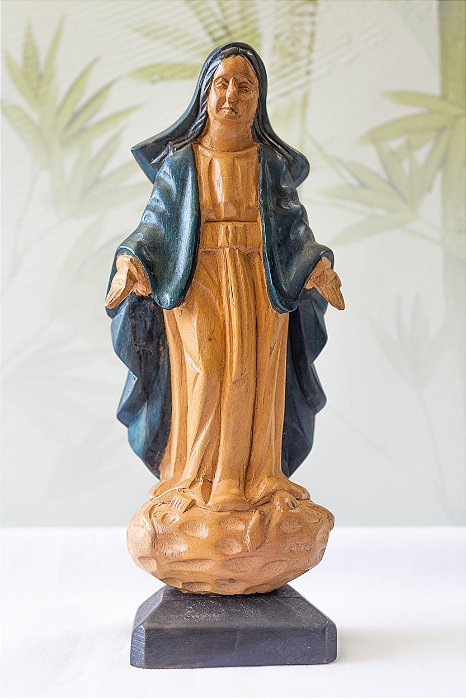 Nossa Senhora das Graças em Madeira 20 cm  | Mestre Dunga │ Alagoas