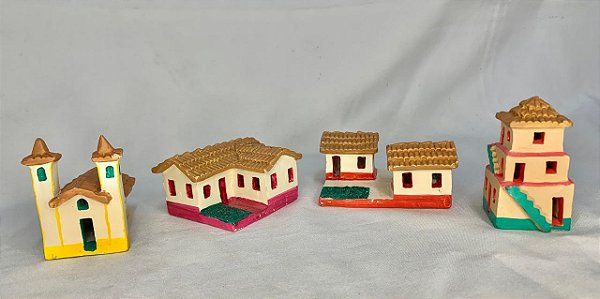 Kit 1 De Casinhas De Cêramica | Vale Do Jequitinhonha