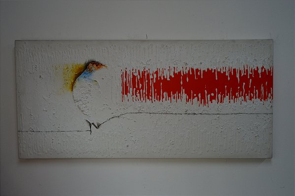 Edson Teigi - Águia Branco Vermelho 70x150