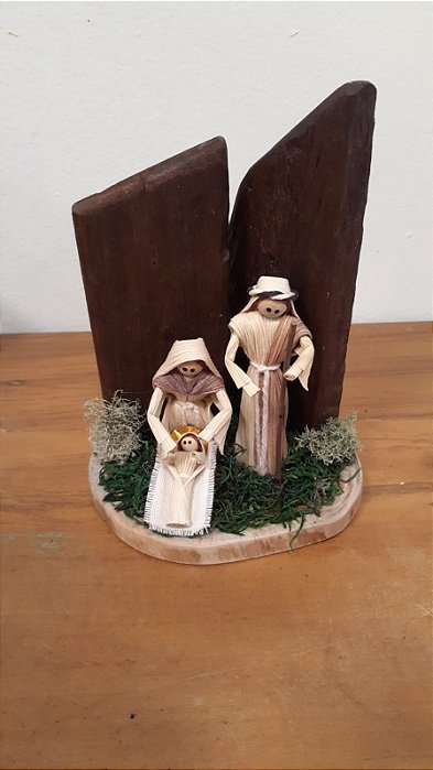 Presepio Natalino em Palha Arvore madeira / Santa Catarina