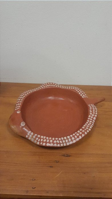 Prato em cerâmica Arraia / Tribo Terena -MT