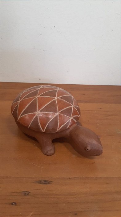 Tartaruga em cerâmica P/ Vale de Jequitinhonha-MG