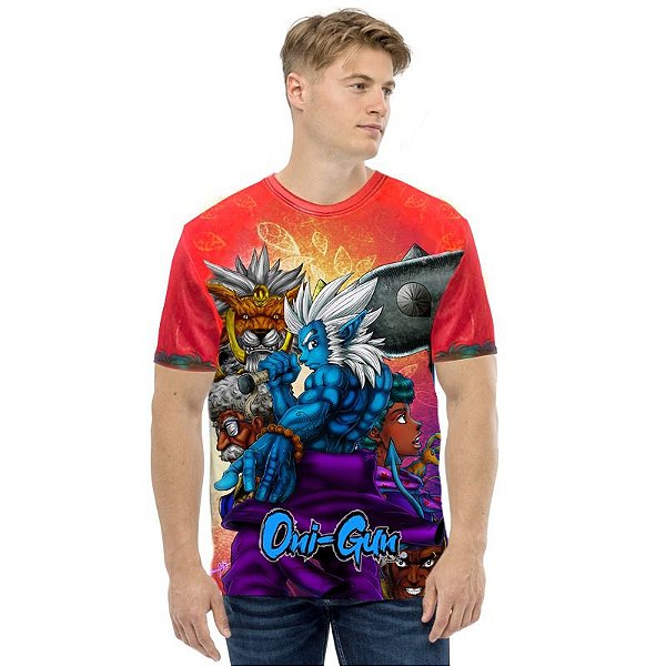 GIBI JOVEM - Oni-Gun - Camiseta de Mangás Brasileiros