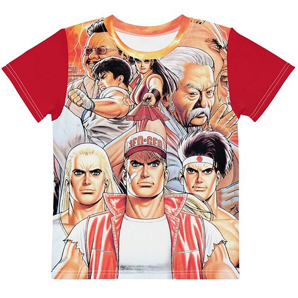 SNK NEO GEO - Fatal Fury 2 Cover By Shinkiro - Camiseta de Games