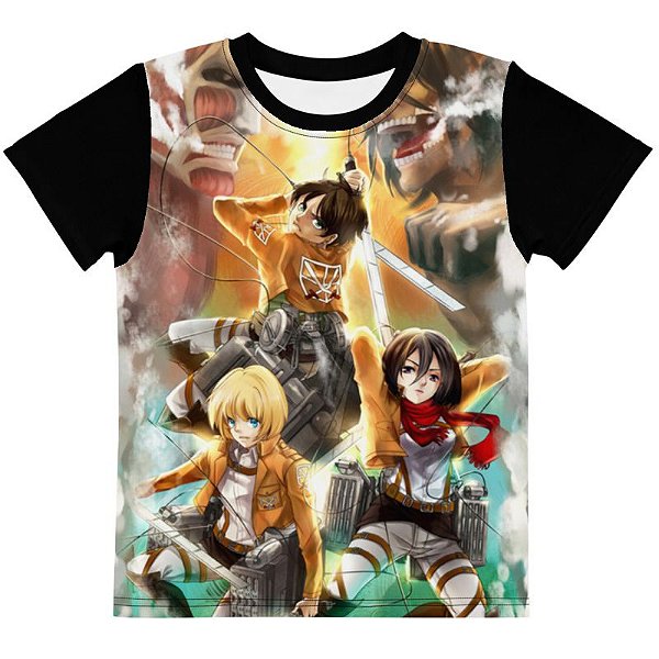 SHINGEKI NO KYOJIN - Atack On Titan - Camiseta de Animes