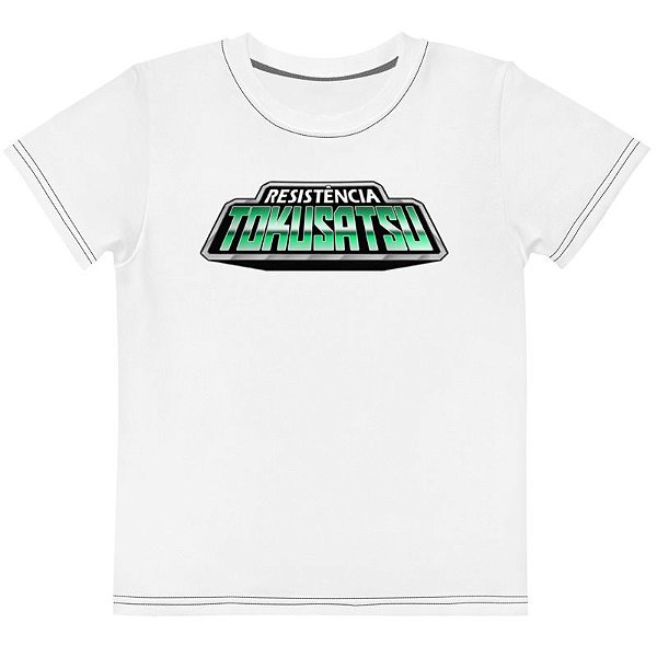 RESISTÊNCIA TOKUSATSU - Logo Branca - Camisetas de You Tubers