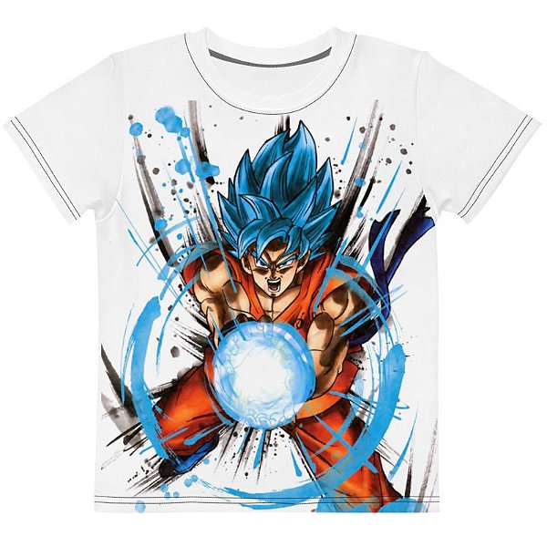 DRAGON BALL Super - Goku Super Sayajin Blue - Camiseta de Animes