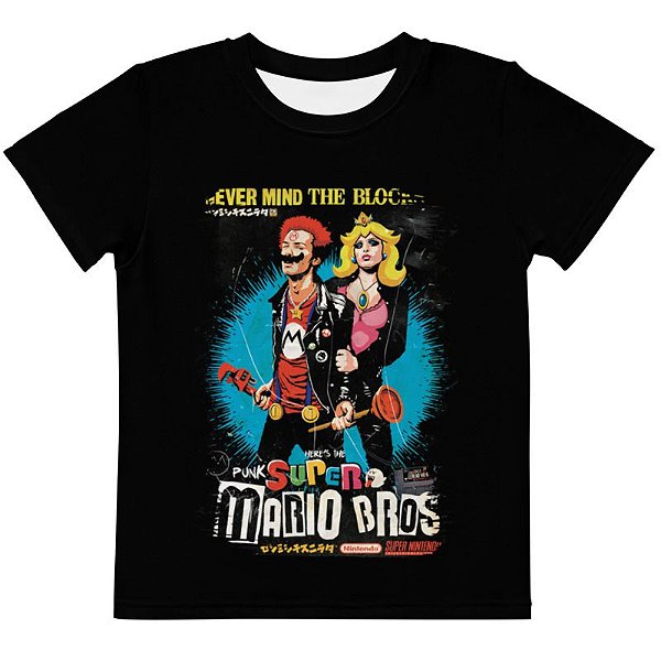 SUPER MARIO - Sex Pistols - Camiseta de Games