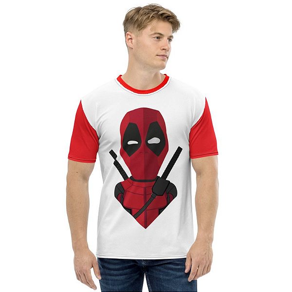 MARVEL - Deadpool Seta - Camiseta de Heróis