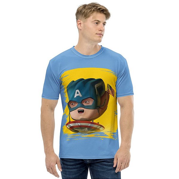 MARVEL HANDS - Capitão America - Camiseta de Heróis