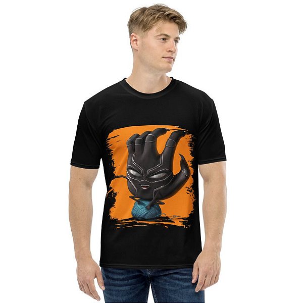 MARVEL HANDS - Pantera Negra - Camiseta de Heróis