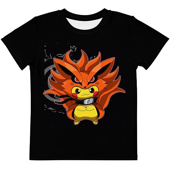 POKEMON - Pikachu Kurama - Camiseta de Animes