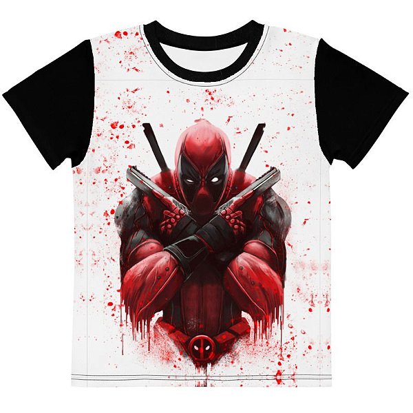 MARVEL - Deadpool Blood - Camiseta de Heróis
