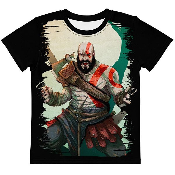 GOD OF WAR - Kratos Arte - Camiseta de Games