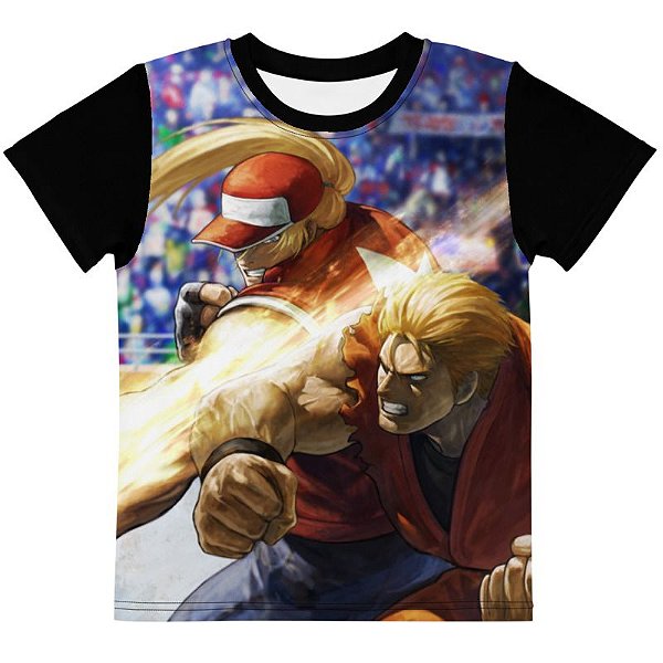 SNK NEO GEO - The King of Fighters XI Terry Versus Ryo - Camiseta de Games KOF XI