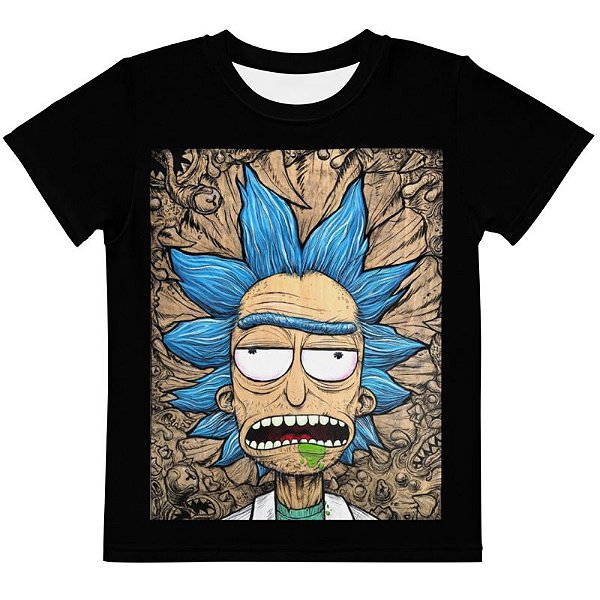 RICK AND MORTY - Rick Bêbado - Camiseta de Desenhos