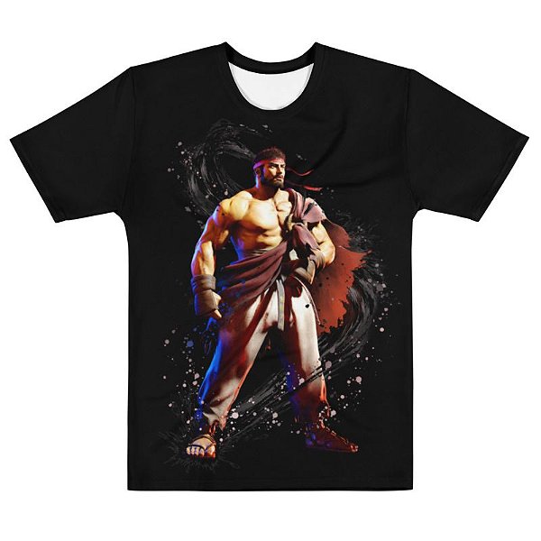 STREET FIGHTER 6 - Ryu Preta - Camiseta de Games