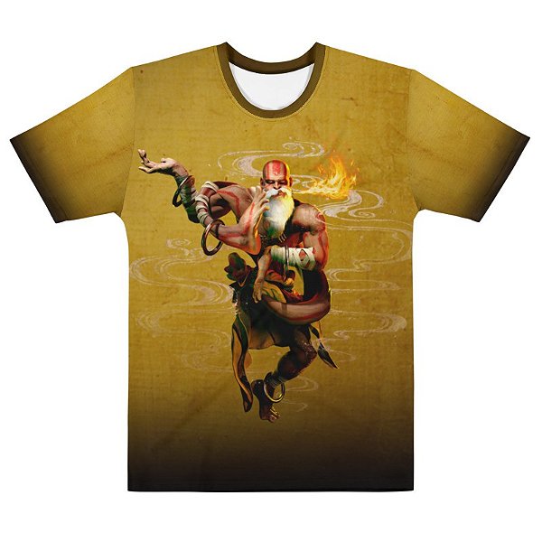 Moletom Gola Redonda Street Fighter Dhalsim – geekroyal