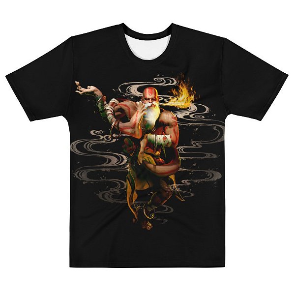 STREET FIGHTER 6 - Dhalsim Preta - Camiseta de Games