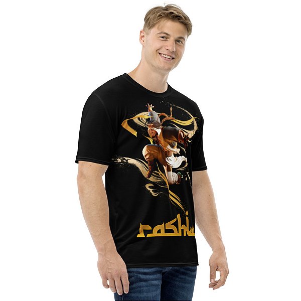 STREET FIGHTER 6 - Rashid Preta - Camiseta de Games