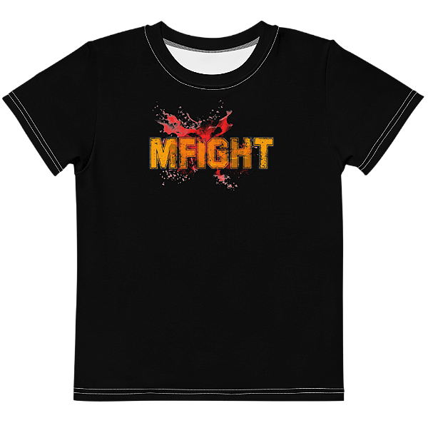 MFIGHT - Logo Preta - Camisetas de Mangás Nacionais