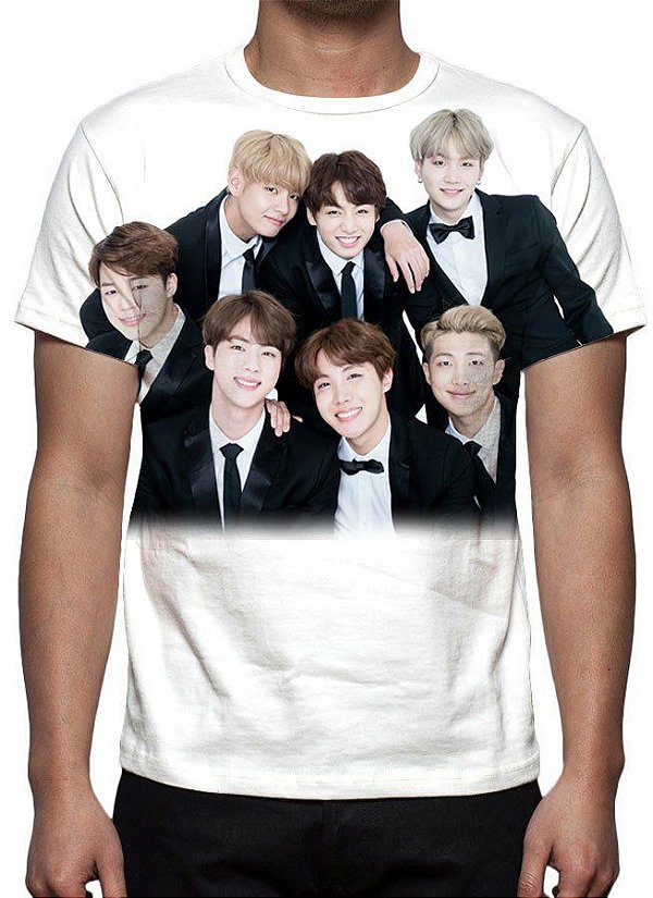 KPOP - BTS - Grupo Modelo 3 - Camiseta de Música