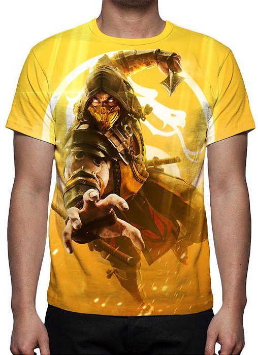 tratar con veneno fricción MORTAL KOMBAT 11 - Scorpion - Camiseta de Games - Kanikoss Moda Nerd - A  primeira loja Geek dos super Heróis Brasileiros